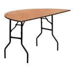 Flash Furniture YT-WHRFT60-HF-GG Folding Table, Round