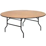 Flash Furniture YT-WRFT72-TBL-GG Folding Table, Round