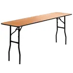 Flash Furniture YT-WTFT18X72-TBL-GG Folding Table, Rectangle