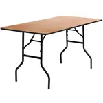 Flash Furniture YT-WTFT30X60-TBL-GG Folding Table, Rectangle