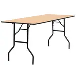 Flash Furniture YT-WTFT30X72-TBL-GG Folding Table, Rectangle