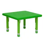 Flash Furniture YU-YCX-002-2-SQR-TBL-GREEN-GG Table, Indoor, Activity