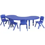 Flash Furniture YU-YCX-0043-2-MOON-TBL-BLUE-E-GG Chair & Table Set, Indoor