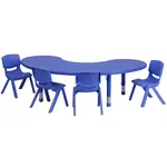 Flash Furniture YU-YCX-0043-2-MOON-TBL-BLUE-E-GG Chair & Table Set, Indoor