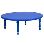 Flash Furniture YU-YCX-005-2-ROUND-TBL-BLUE-GG Table, Indoor, Activity