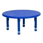 Flash Furniture YU-YCX-007-2-ROUND-TBL-BLUE-GG Table, Indoor, Activity