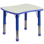 Flash Furniture YU-YCY-098-RECT-TBL-BLUE-GG Table, Indoor, Activity