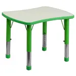 Flash Furniture YU-YCY-098-RECT-TBL-GREEN-GG Table, Indoor, Activity