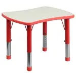 Flash Furniture YU-YCY-098-RECT-TBL-RED-GG Table, Indoor, Activity