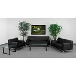 Flash Furniture ZB-DEFINITY-8009-SET-BK-GG Sofa Seating, Indoor