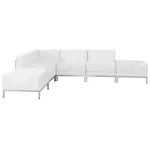 Flash Furniture ZB-IMAG-SECT-SET8-WH-GG Sofa Seating, Indoor