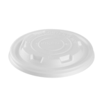 Flat Lid, 8 oz, White, PLA, (1000/Case), Karat Earth KE-KDL90