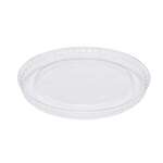 Flat Lid, Fits 1.5-2 oz Portion Cup, Clear, PET, (2500/Case), Karat FP-PL200-PET