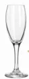 CRYSTAL CLEAR GLASSWARE  ARVESTA Flute, Glass, 5.75 oz., Teardrop shape.