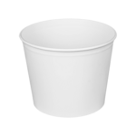 Food Bucket, 85 oz, White, Paperboard, (180/Case), Karat C-FB85W