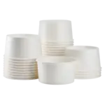 ARVESTA (DISPOSABLES) Food Cont.,Paper,Round,24oz, White, 142mm