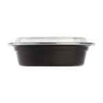 Food Container, 16 oz, Black, Polypropylene, With Lids, (150/Case), Karat IM-FC4016B