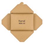 Food Container, #2, 54 fl oz., Kraft, Fold-To-Go, (200/Case) Karat FP-FTG54K