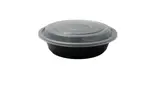 Food Container, 24oz, Micro, Round, With Lids, (150 Pack), Arvesta MWCR-24