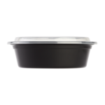 Food Container, 32 Oz, Black, Polypropylene, With Lids, (150/Case) Karat IM-FC4032B
