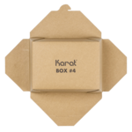 Food Container, #4, 110 Fl oz., Kraft, Fold-To-Go, (160/Case) Karat FP-FTG110K