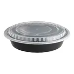 ARVESTA (DISPOSABLES) Food Container, 48 Oz., Microwaveable, Round, W/Lids, (Case Of 150)