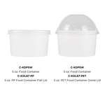 Food Container, 5 oz, White, Paper, (1,000/Case), Karat C-KDP5W