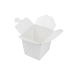 Food Pail, 8 oz, White, Paper, (450/Case), Karat FP-FP08W