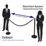 Forbes Industries 2758R-5-VB Crowd Control Stanchion Rope