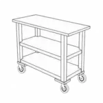 Forbes Industries 5527 Cart, Dining Room Service / Display