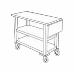 Forbes Industries 5528 Cart, Dining Room Service / Display