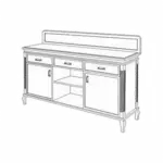 Forbes Industries 5989 Wait Station Cabinet