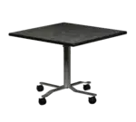 Forbes Industries PBLFT3030EB-RAC3 Folding Table, Square, Mobile