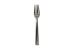 Fork, 7", Silver, Plastic, Hammer Look, (600/Case), Sabert CMFH600