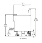 Frymaster 2FQG30U Fryer, Gas, Multiple Battery