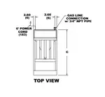 Frymaster CFHD150G Fryer, Gas, Floor Model, Full Pot