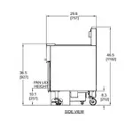 Frymaster FPGL230CA Fryer, Gas, Multiple Battery