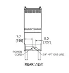 Frymaster PH155 Fryer, Gas, Floor Model, Full Pot