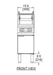 Frymaster PH155 Fryer, Gas, Floor Model, Full Pot