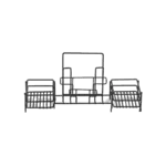 G.E.T. Enterprises 4-931852 Condiment Caddy, Rack Only