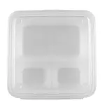 G.E.T. Enterprises EC-09-1-CL Carry Take Out Container, Plastic