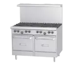 Garland US Range G48-2G36LL Range, 48" Restaurant, Gas