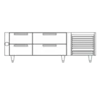 Garland US Range UN17C102 Equipment Stand, Refrigerated Base