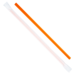 Giant Straw, 9", Orange, Plastic, Poly-Wrapped, (500/Pack),Karat C9075 (ORANGE)