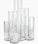 Ardous Trading GLASS CYLINDER VASES 3 2/5" X 7 1/3"
