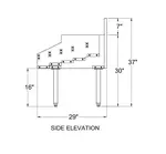 Glastender ALL-60A Underbar Ice Bin/Cocktail Station, Blender Station