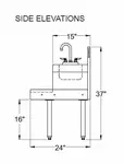 Glastender BSA-18R Underbar Blender Station