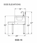 Glastender BSB-18 Underbar Blender Station