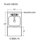 Glastender C-BSA-14 Underbar Blender Station