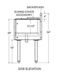 Glastender C-CBA-36L Underbar Ice Bin/Cocktail Station, Bottle Well Bin